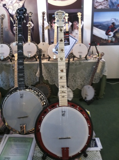 The Goodtime Zombie Killer from Deering Banjos. Inspired by the movie Zombieland (CHECK)’, where zombies received a death by banjo beating, this modern looking 5-string instrument will definitely deliver you from the evils of bad music and tone.