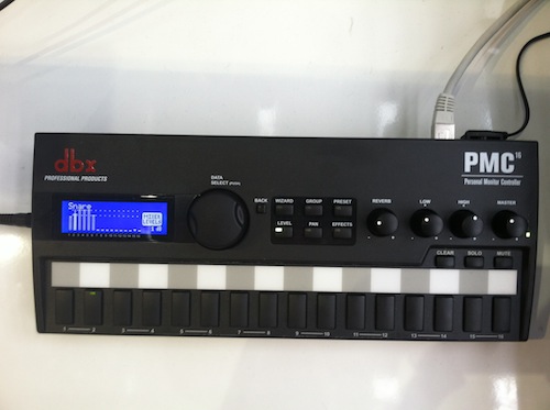 dbx unveiled their new personal monitor controller, which allows a performer to create their own personal mix of instruments while recording.
