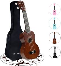 Concert Ukulele Uke Hawaii Kids Guitar Soprano Wood Ukeleles with Nylon String for Kids Beginners Adults Student,Perfect Home Gifts