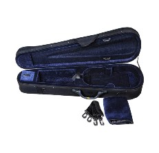 ADM Full Size 4/4 Professional Deluxe Acoustic Violin Case with Silk Interior and Strap