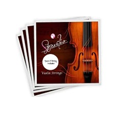 QINGGE Full Size Violin Strings set Wire rope string for Beginner,Student violin Replacement 