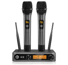 PA System XIAOKOA Dynamic Wireless Microphones,Professional UHF Handheld Karaoke Microphone,160ft Range,Ideal for Singing,Home Party,Church,Compatible with Voice Amplifier