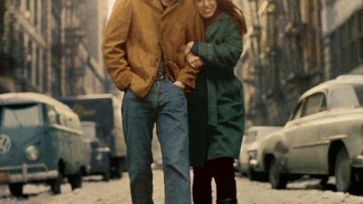 Bob Dylan wearing the jacket that McLean thought looked like James Dean's
