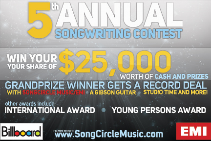 SongCircle Launches 5th Annual Songwriting Contest