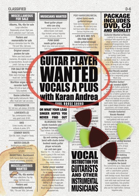 DVD: Guitar Player Wanted: Vocals A Plus, With Karan Andrea