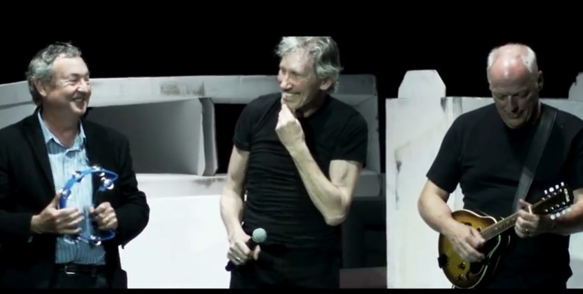 Watch Pink Floyd’s David Gilmour, Roger Waters, and Nick Mason Perform “Outside The Wall”