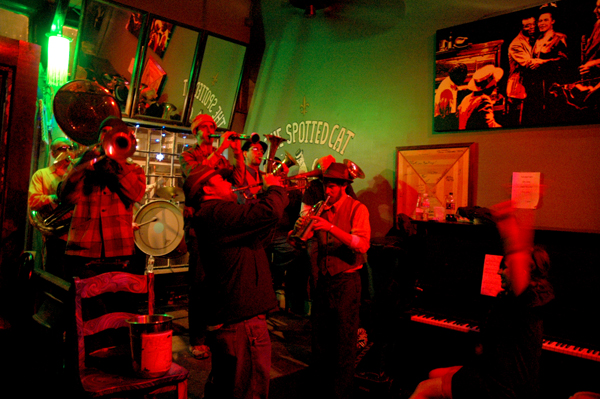 Mardi Gras, The Spotted Cat Brass Band, New Orleans 02/13/10