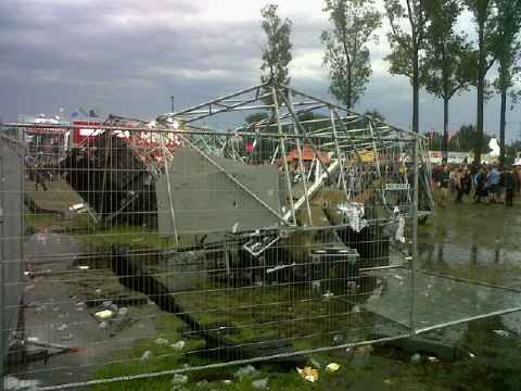 Stage Collapse Reported At Belgium’s Pukkelpop Festival
