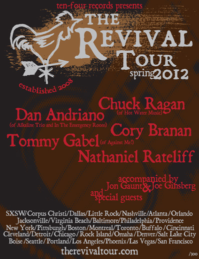 Win A Chuck Ragan Collectible 7 Inch and Tickets To The Revival Tour In Nashville
