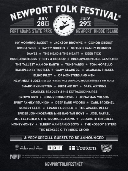 Newport Folk Festival Announces 2012 Lineup