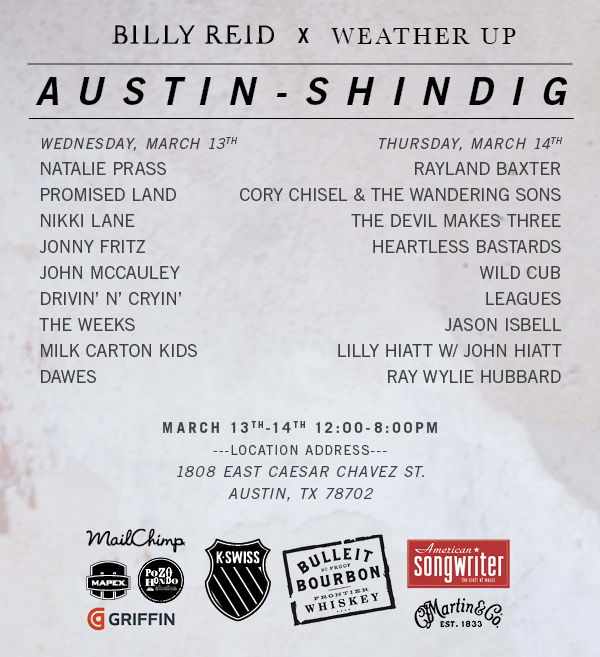Check Out The Lineup For The Billy Reid Shindig