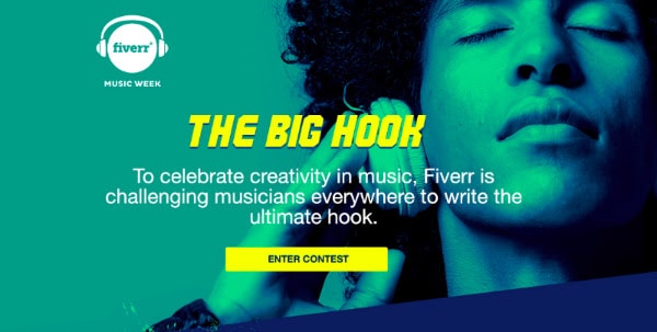 Deadline Approaching for Fiverr’s “The Big Hook” Contest