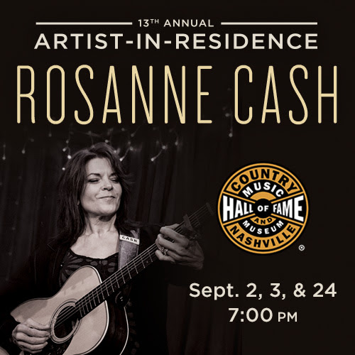 Rosanne Cash Named Artist In Residence at Country Music Hall of Fame