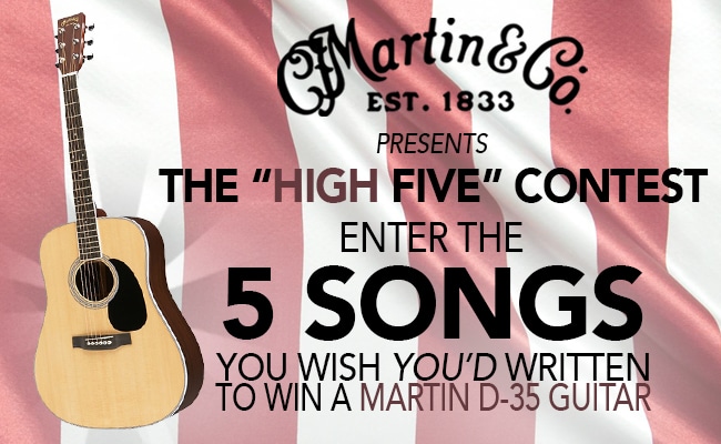 Introducing The “High Five” Contest Presented by Martin Guitar