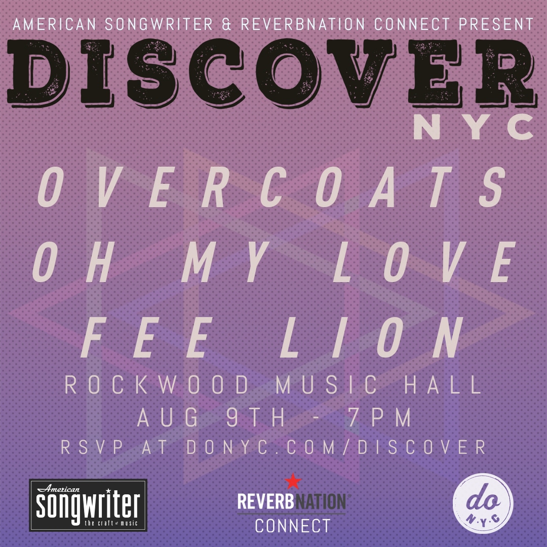 “Discover” Concert Series Hits New York August 9 with Fee Lion, Oh My Love and Overcoats