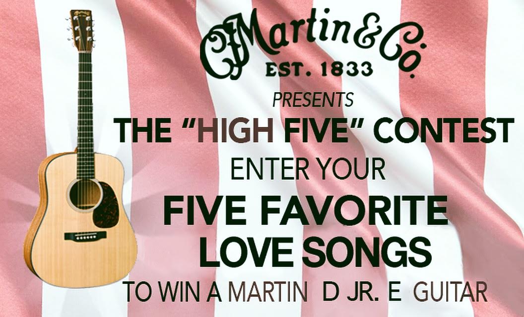 The “High Five” Contest: Enter Your 5 Favorite Love Songs Of All Time