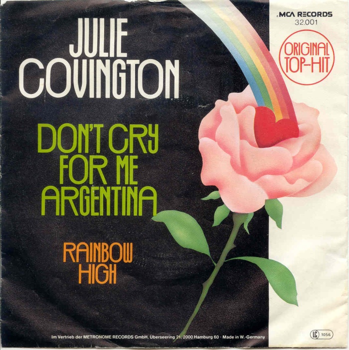 Julie Covington, “Don’t Cry For Me Argentina”