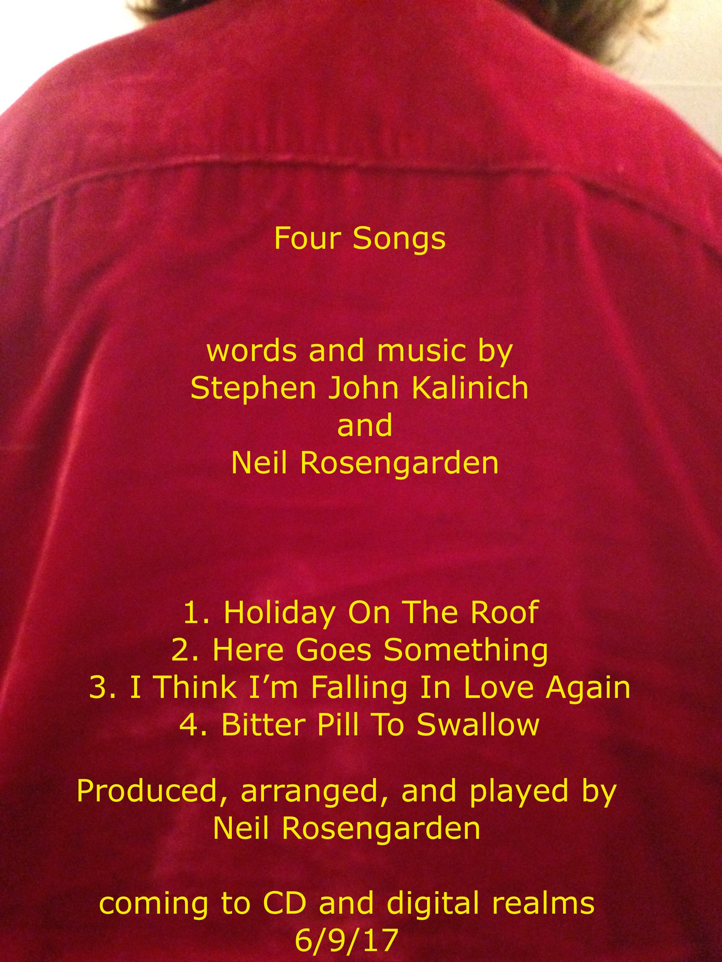 Neil Rosengarden’s  Four Songs Will Nourish Hearts and Minds
