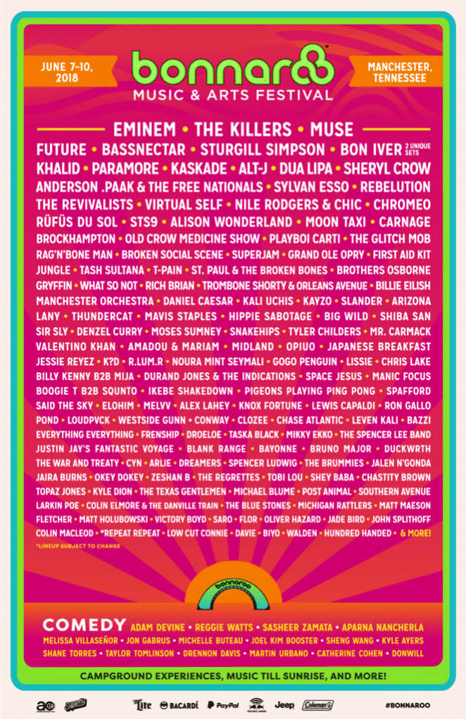 Who We’re Excited To See At Bonnaroo 2018