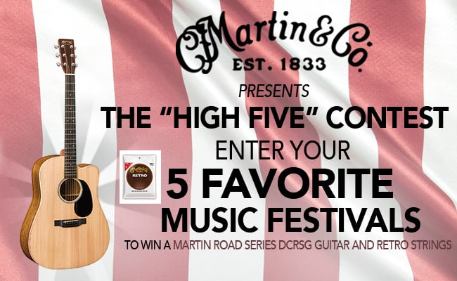 The “High Five” Contest: 5 Favorite Music Festivals