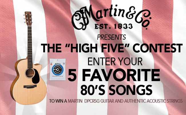 January/February 2019 High Five Contest: 5 Favorite 80’s Songs
