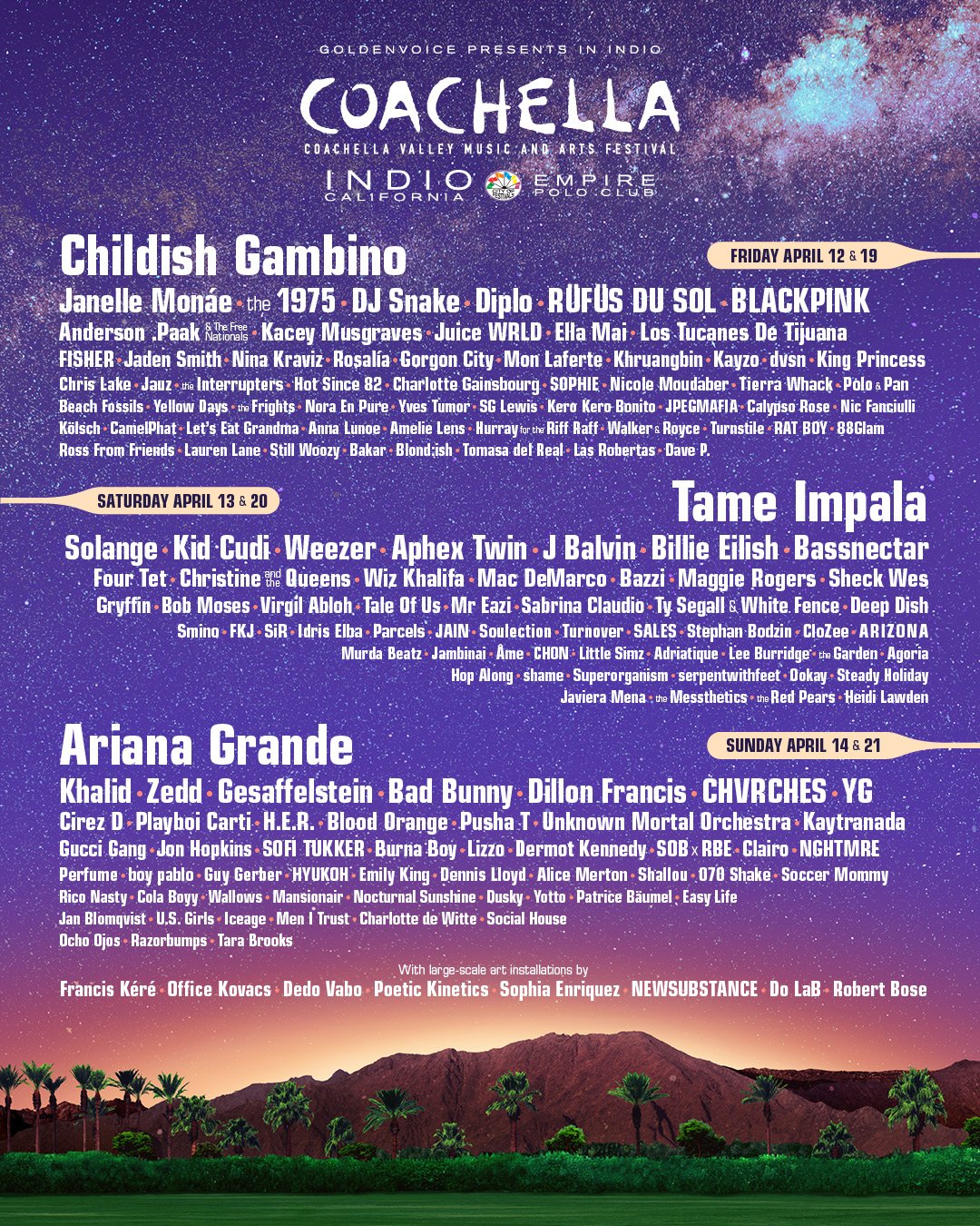 Kacey Musgraves, The 1975 Among Artists Slated For Coachella 2019