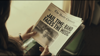 Eric Church Appears on the front page of Fictional Newspaper for "Illegal Music Distribution: