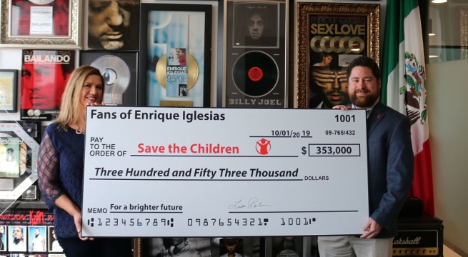 Enrique Iglesias, Fans Raise $350K for Save the Children