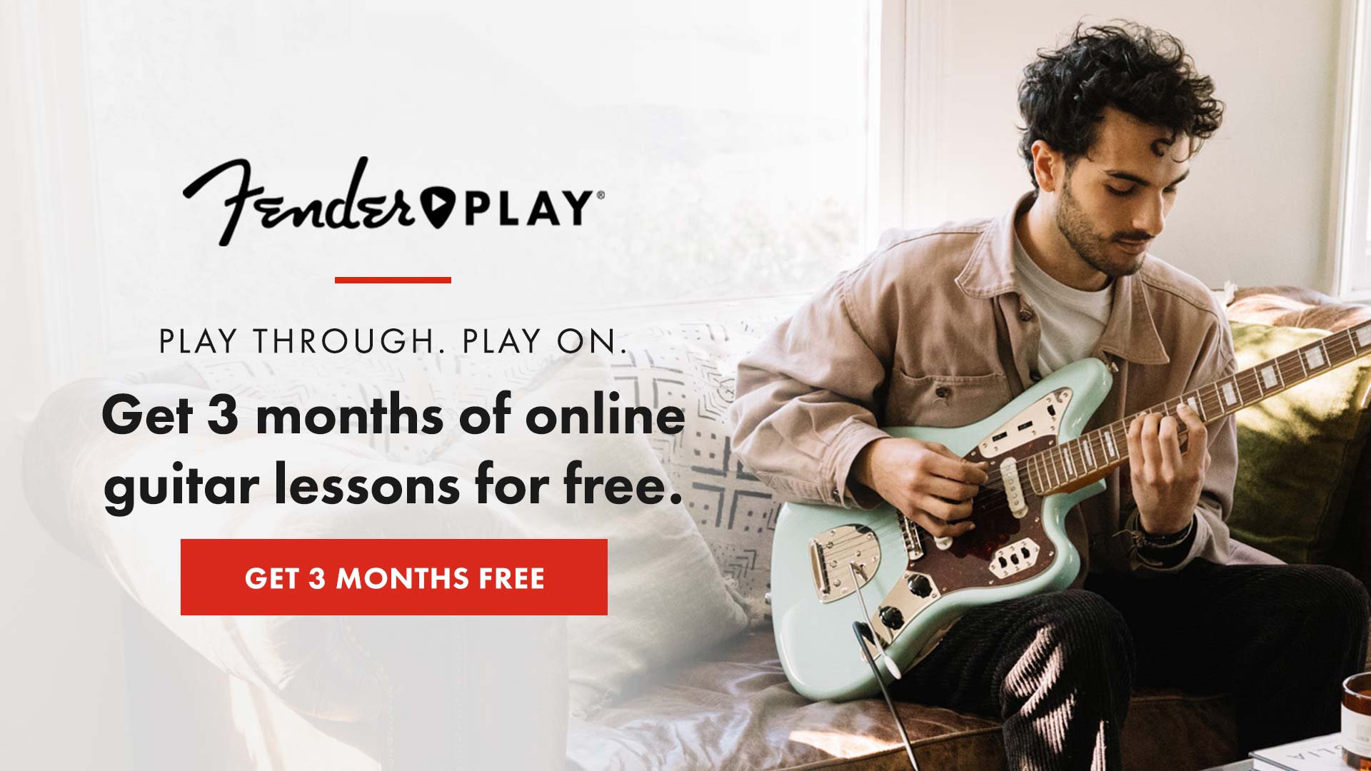 Fender Offers 3 Months of Guitar Lessons Free on Fender Play App!