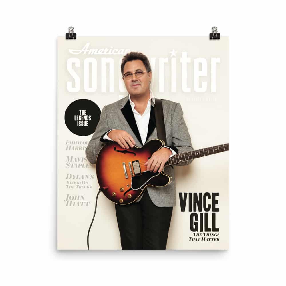 Vince Gill Cover Poster 16" x 20" - American Songwriter
