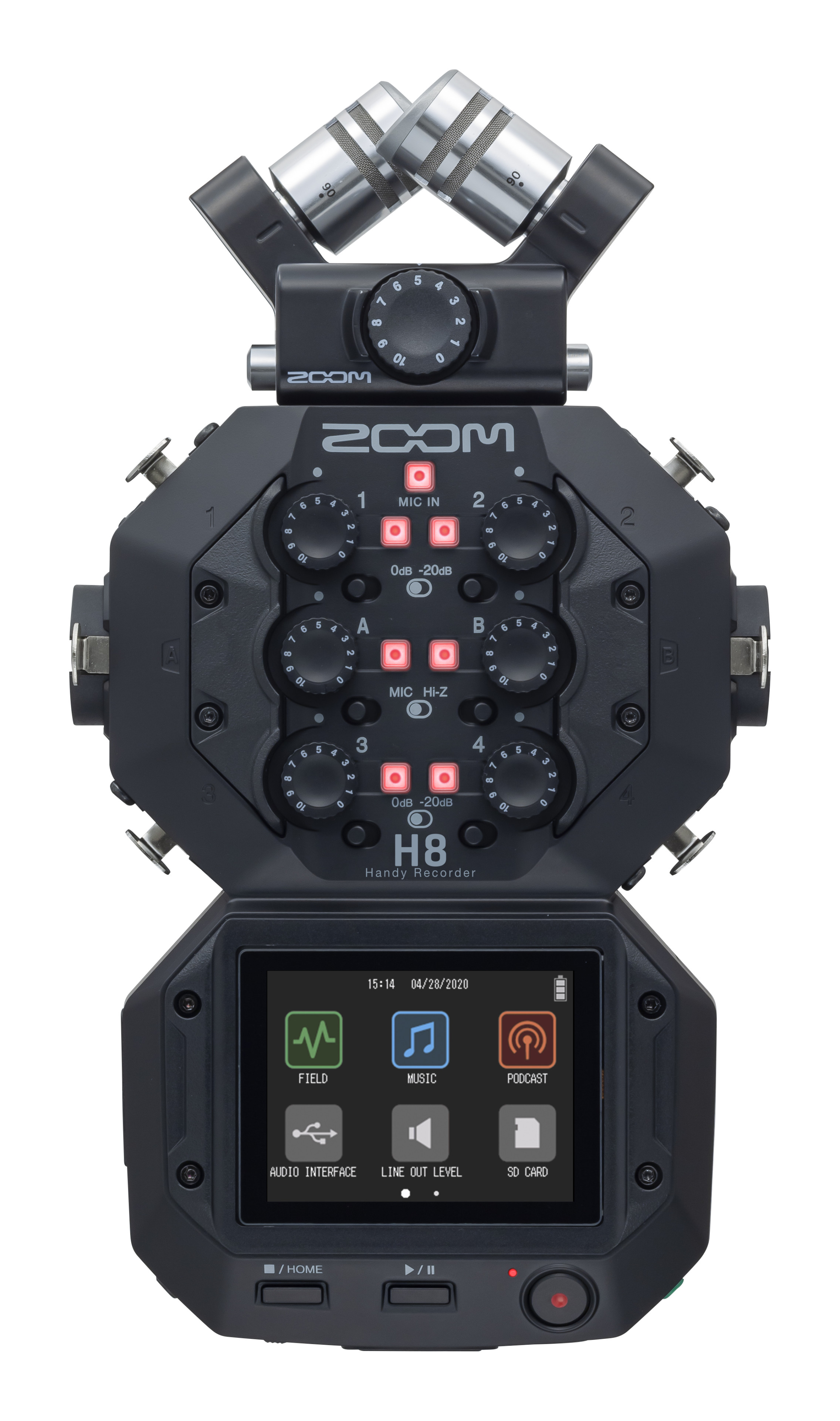 The New Zoom H8 Allows Musicians, Field Recorders And Podcasters To Record Up To 12 Tracks Simultaneously