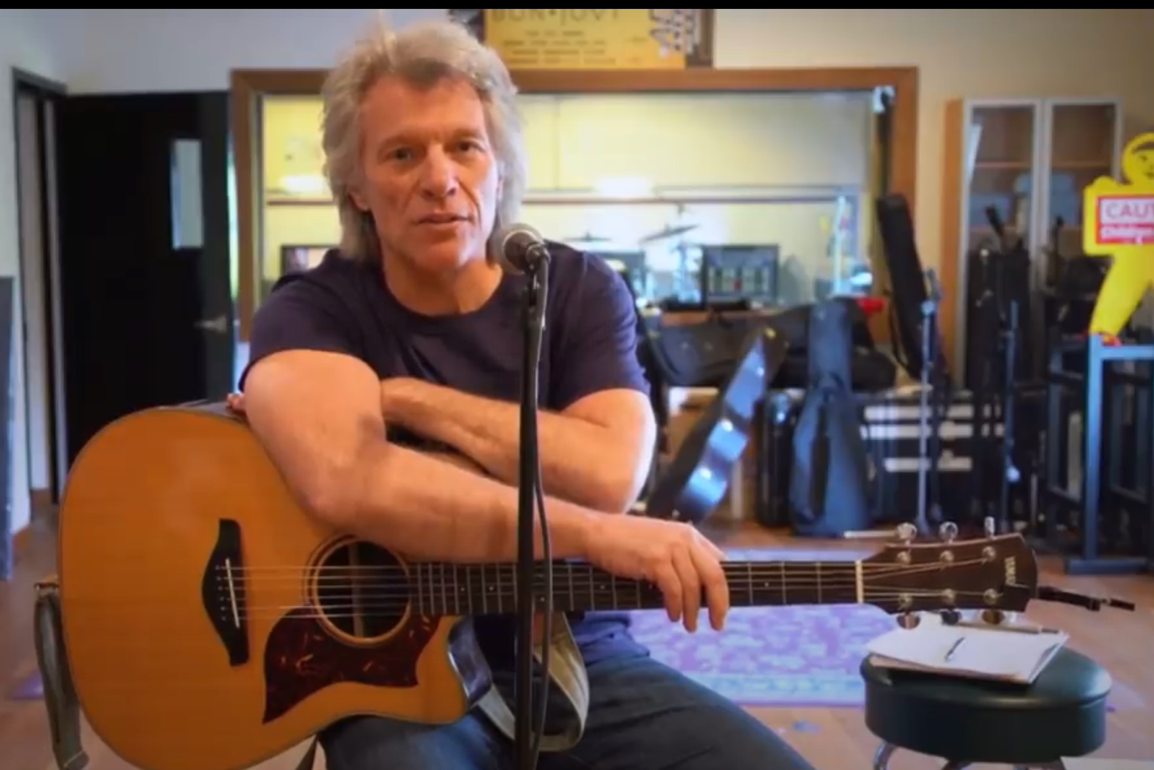 Jon Bon Jovi Performs Live Stream Benefit Concert Tonight