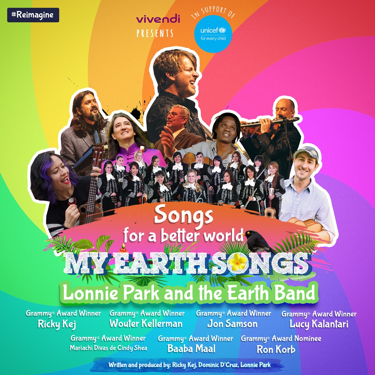 “My Earth Songs” – New Family Album Features Six Grammy Winners & Benefits UNICEF Covid-19 Relief for Children