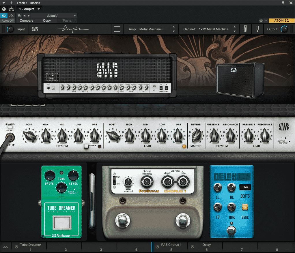 PreSonus Ampire High Density Pack Adds State Space Modeled High-Gain Amps and Stompers to Ampire Plug-in