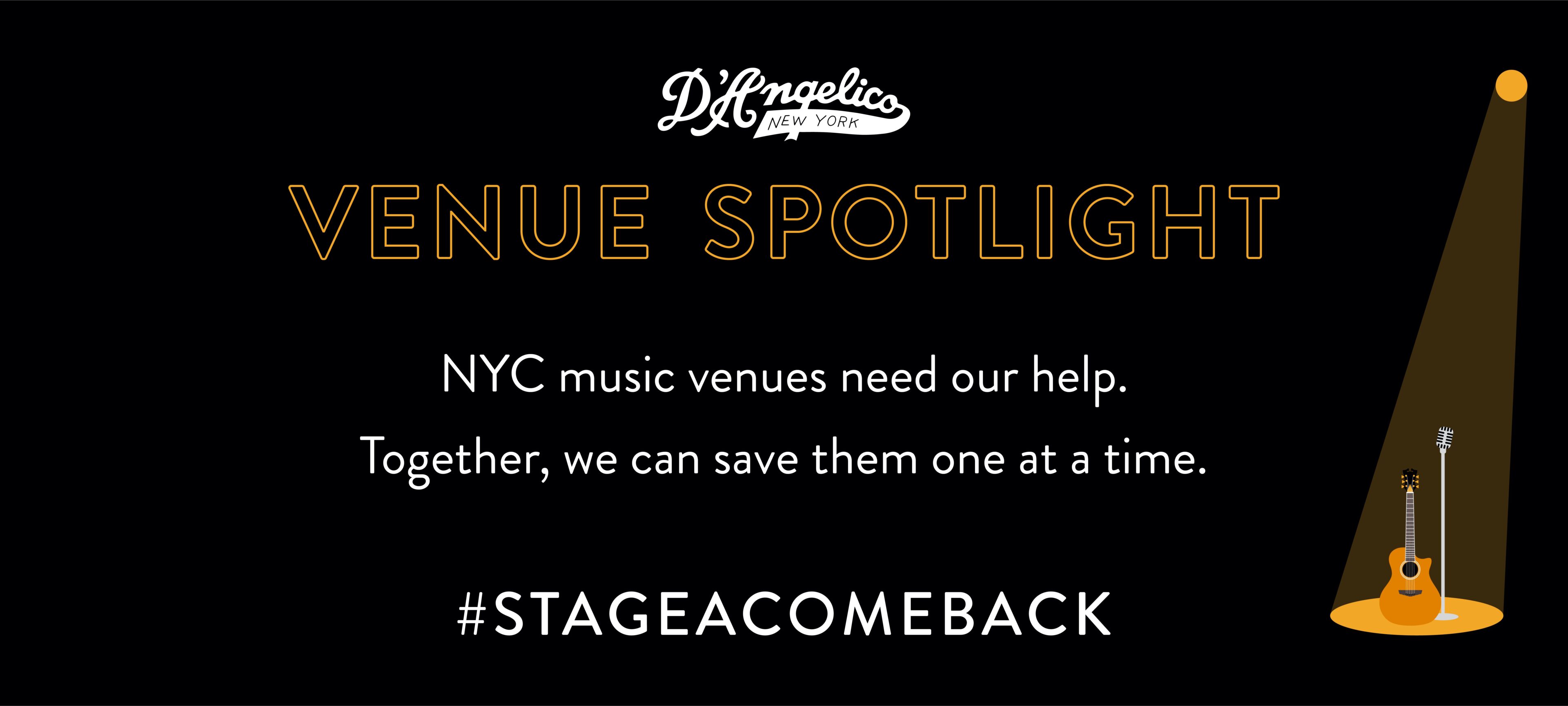 D’Angelico Launches Venue Spotlight Campaign to Support Iconic NYC Venues