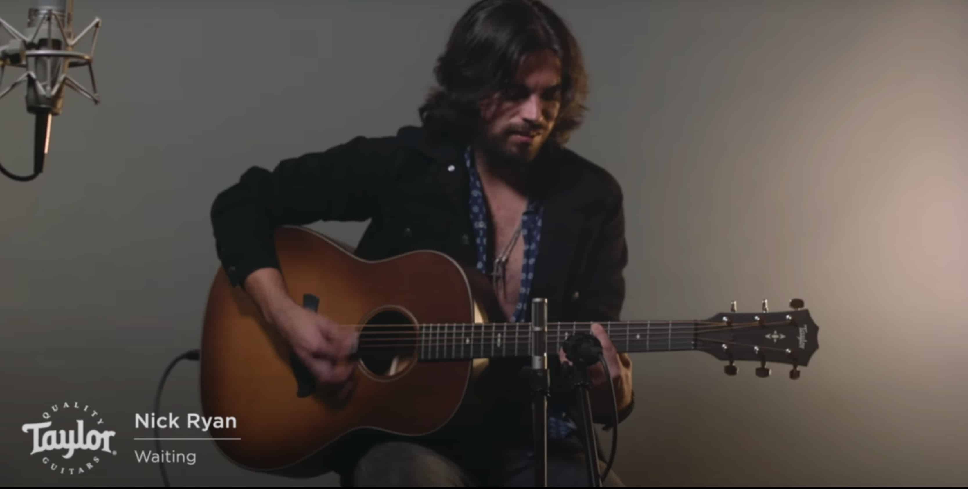 Watch Nick Ryan Perform 'Waiting' On The Latest Taylor Guitars Acoustic ...