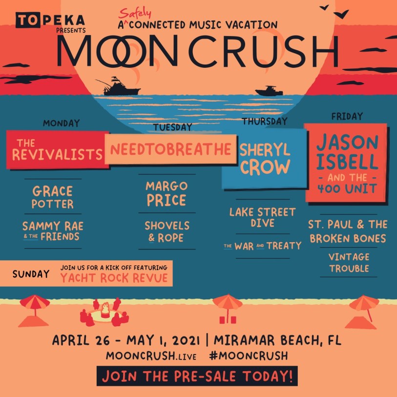 Moon Crush Create 'MusicVacation' Experience, Featuring Sheryl Crow
