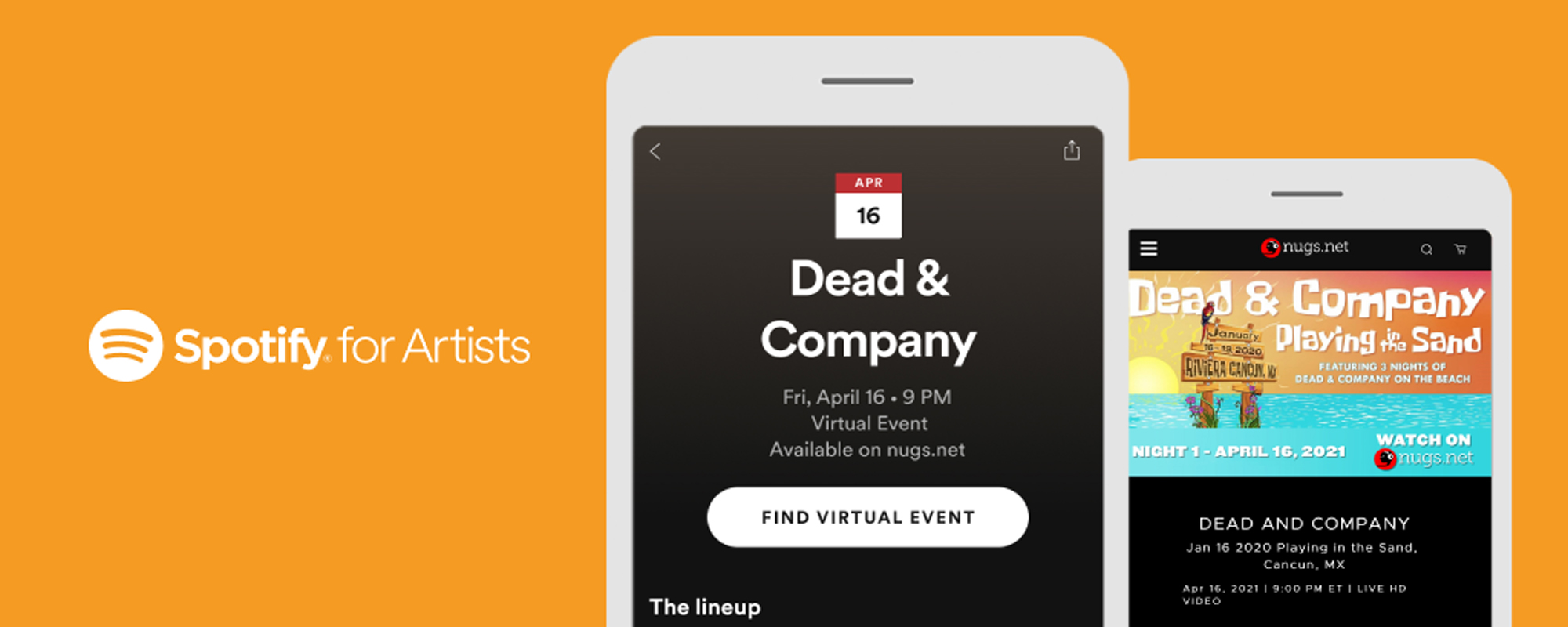 Live Music Streaming Leader nugs.net Teams With Spotify For Virtual Event Integration
