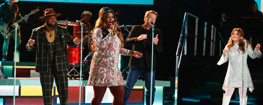 Wendy Moten Is “Okay” After Taking a Tumble Onstage at ‘The Voice’ Tuesday Night