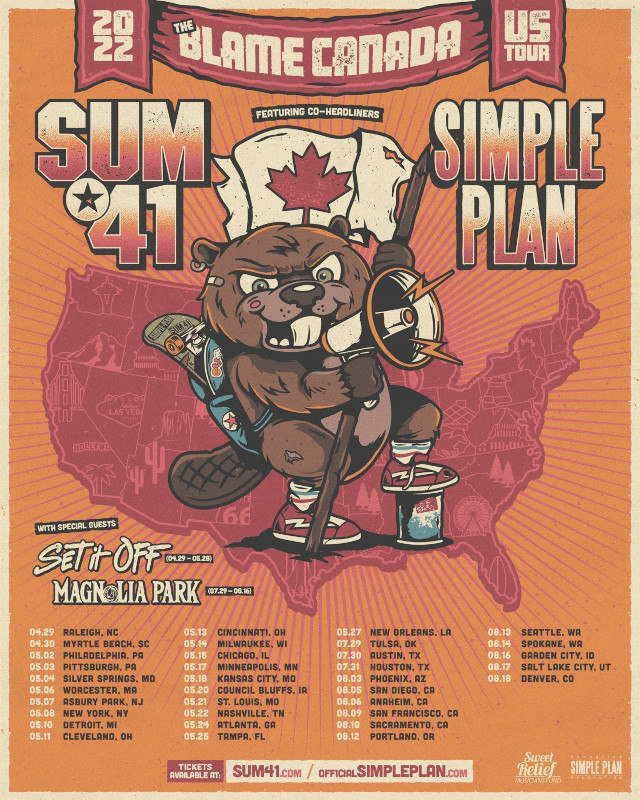 simple plan announce tour dates