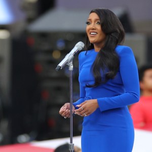 Mickey Guyton Dazzles With Super Bowl LVI National Anthem