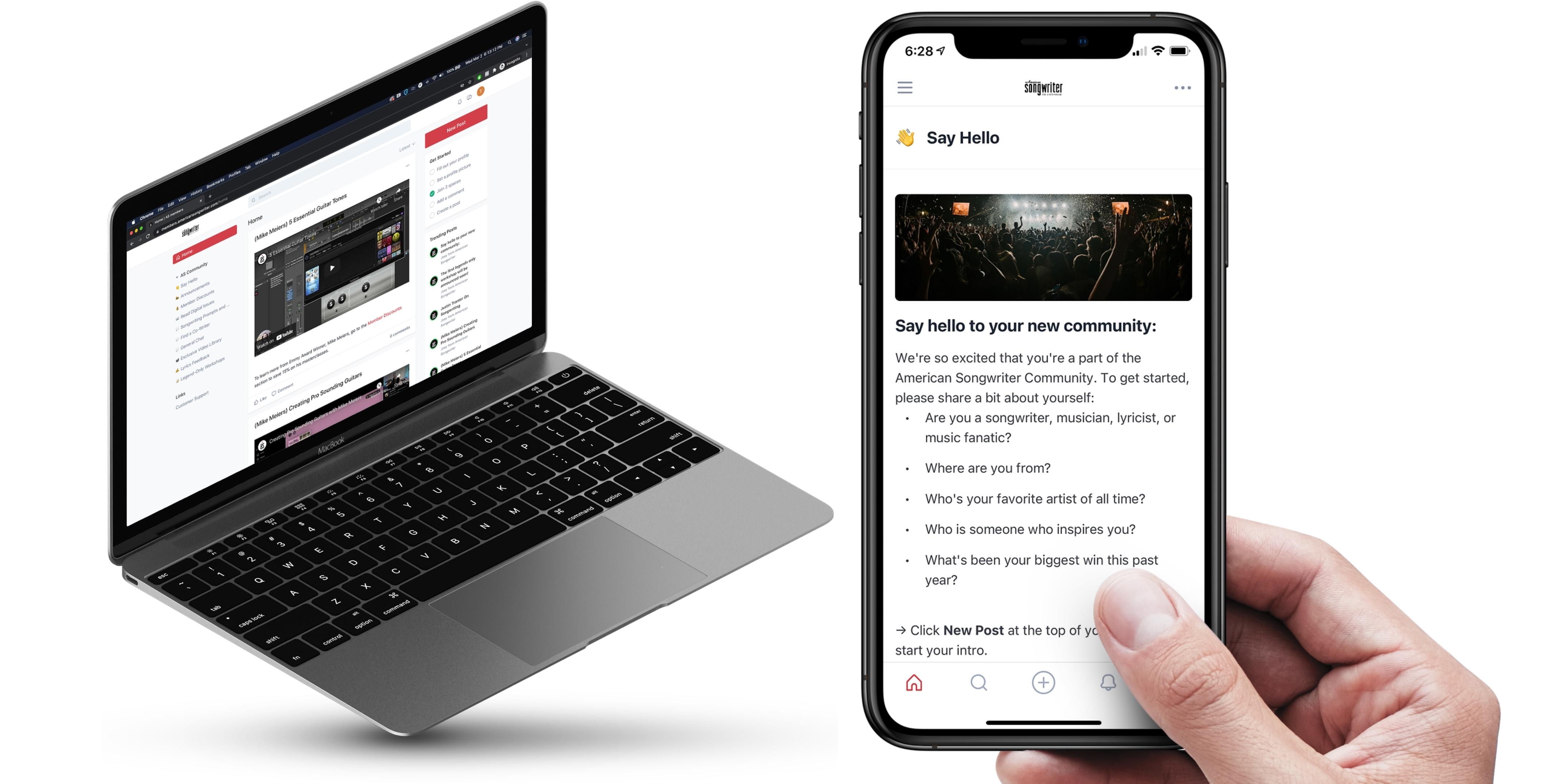 Join a community of dedicated songwriters