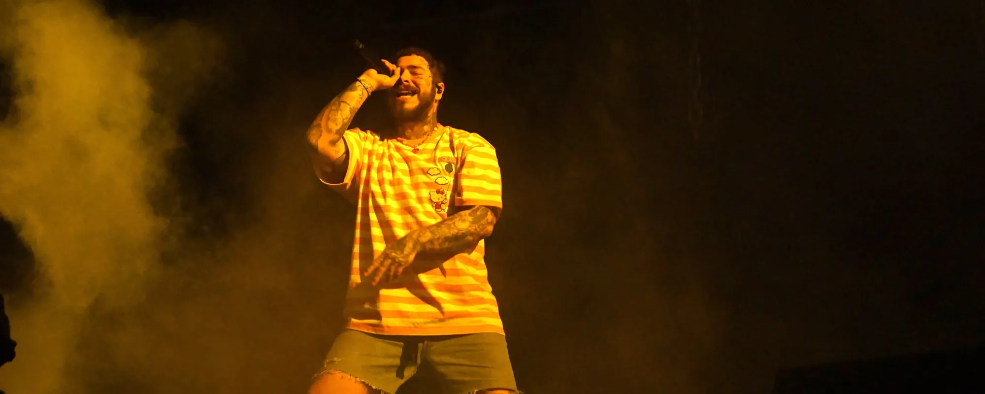 Post Malone Assists Couple in Gender Reveal Onstage – “You’re Going To Be a Girl Dad”