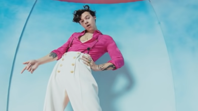 Harry Styles on the cover of Fine Line album.