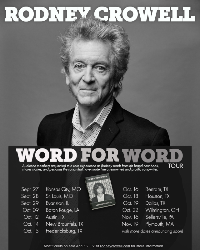 rodney crowell book tour