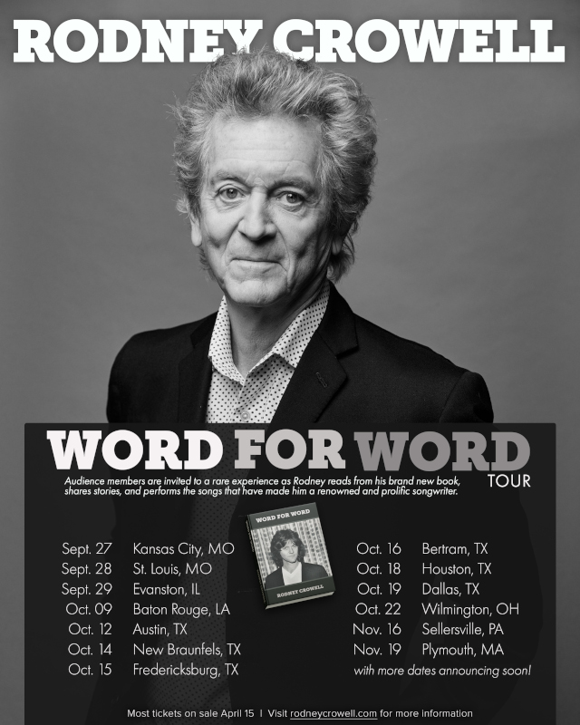 rodney crowell word for word tour