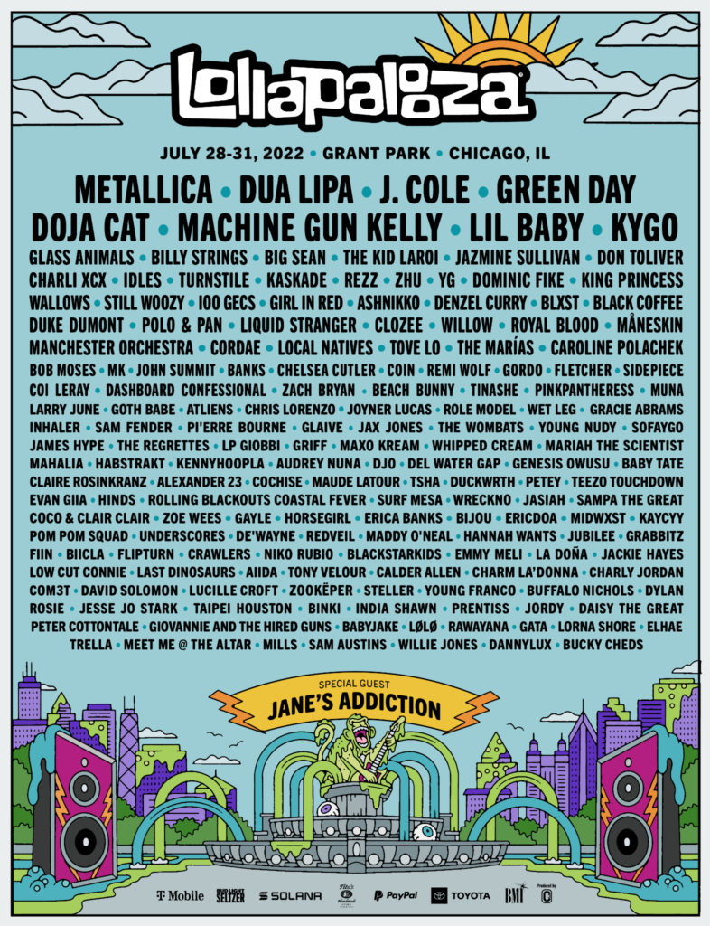 lollapalooza2022 786x1024 1 16 Sizzling Summer Festivals and Everything You Need to Know
