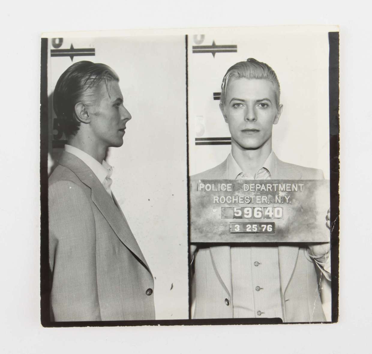 David Bowie's Mugshot from 1976 Arrest With Iggy Pop is Going Up For ...