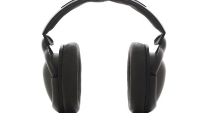 Silhuette of headphones.