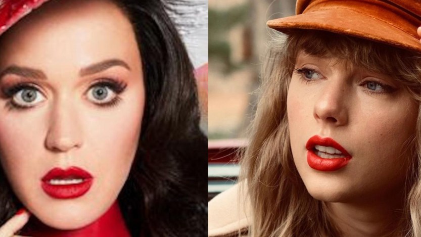 Katy Perry and Taylor Swift pictured side by side.